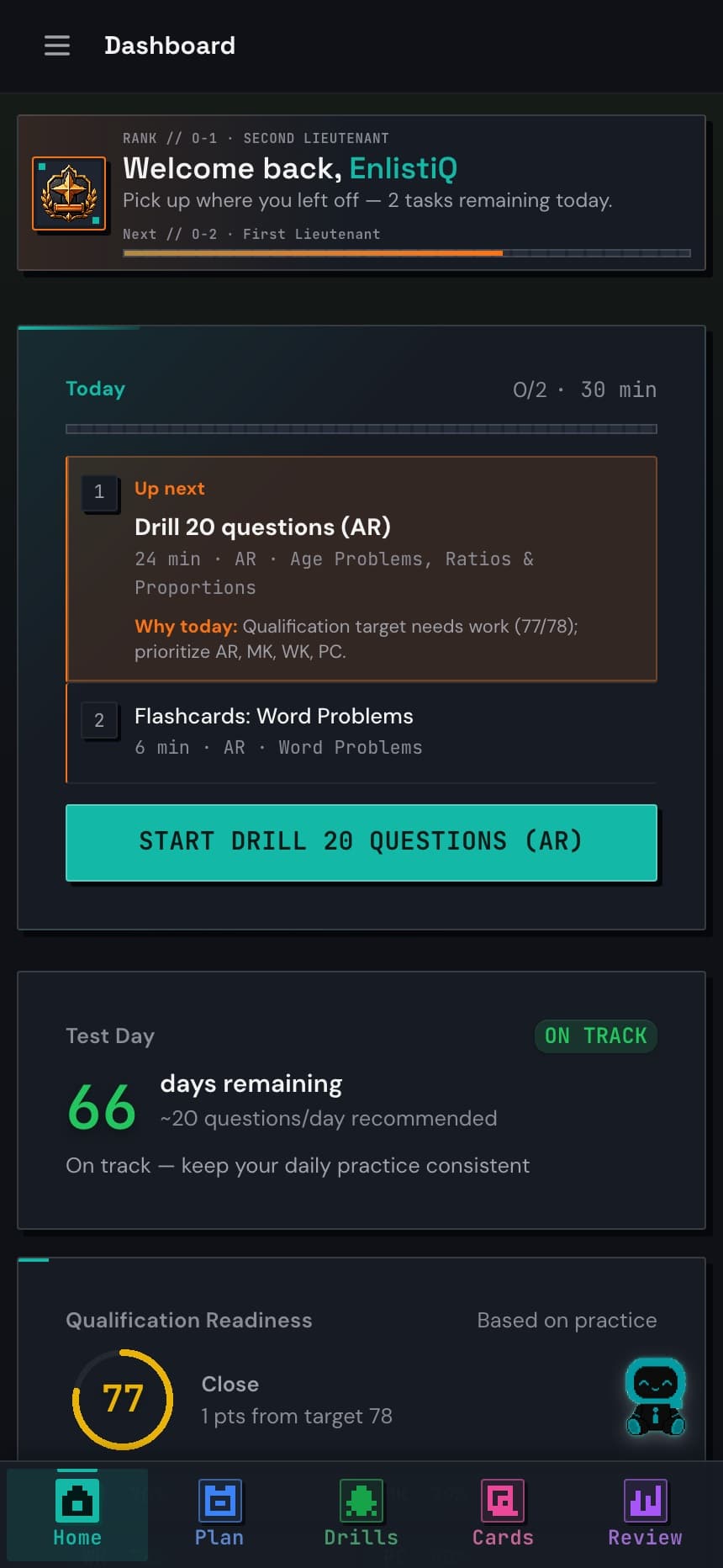 Start with a clear Today plan