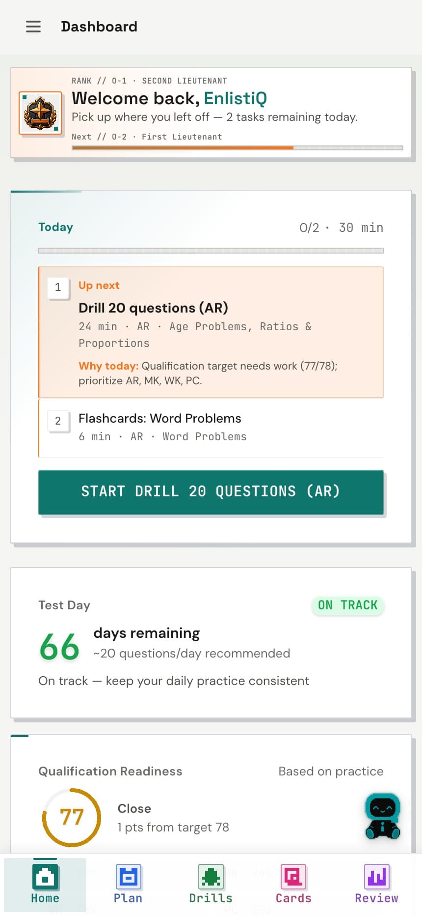 Start with a clear Today plan